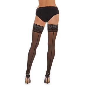 🦋B2G1🦋MeMOÍ LoveMoi Animal Instinct Backseam Sheer Thigh Highs | Lov150 |